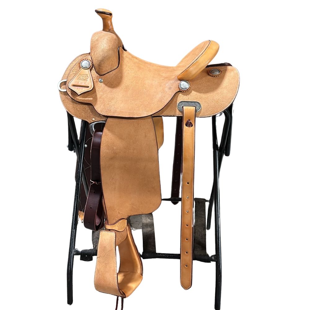 RUSSET RO LIGHTWEIGHT VERSATILITY SADDLE- ROUND- CHEYENNE- HARD SEAT